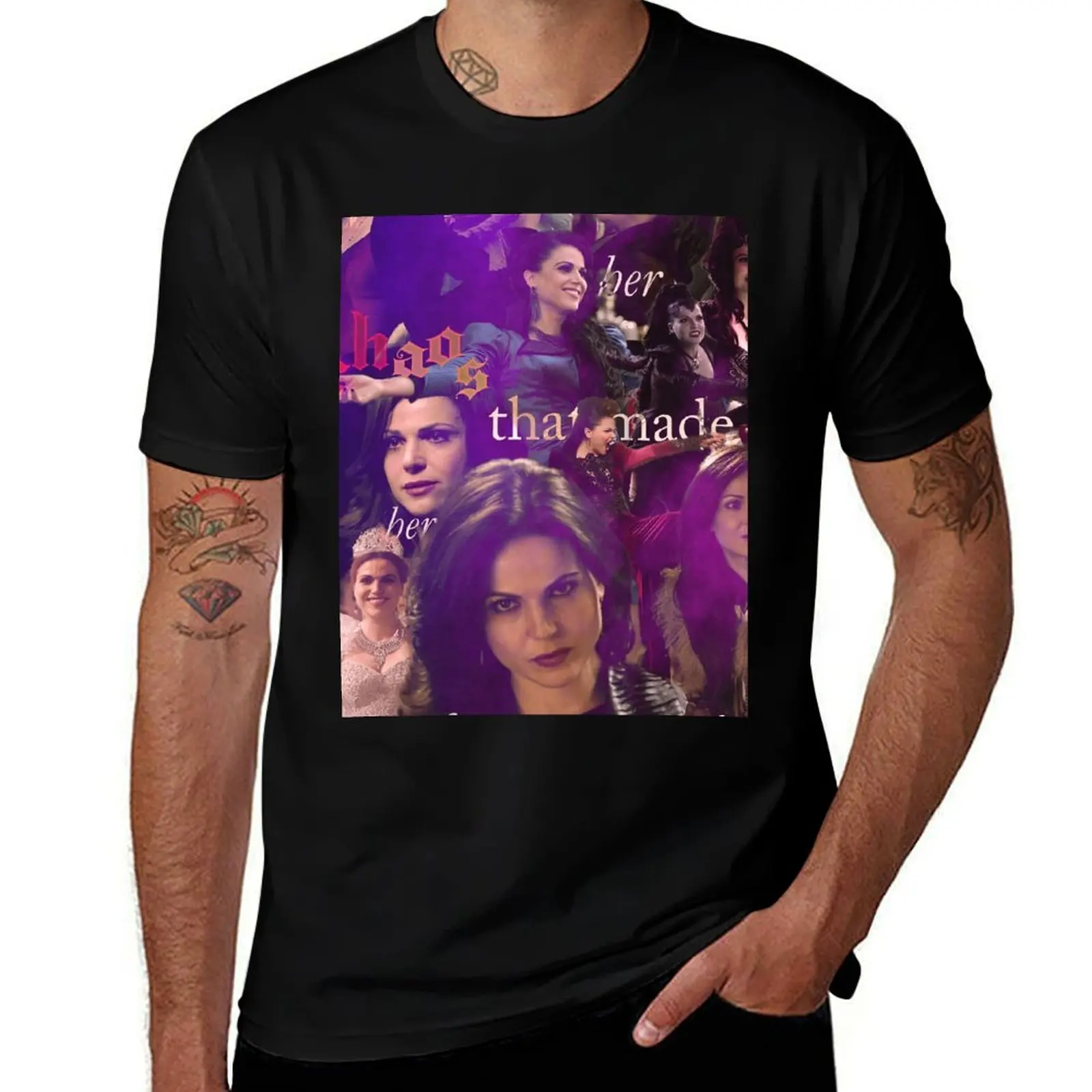 Chaos - Regina Mills, EvilQueen, Roni... T-Shirt Fashion Casual Short Sleeve Top T-Shirt