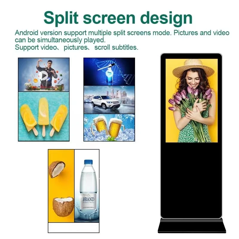 広告機 縦型 4K Wi-Fi 広告プレーヤー トーテム型 縦型広告看板