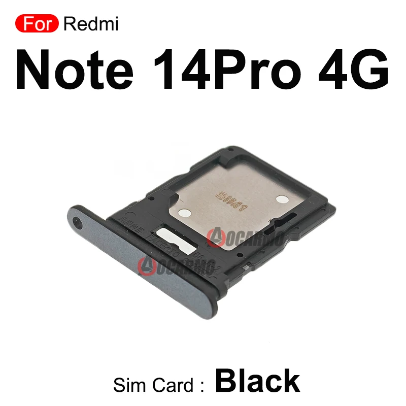 Black White Purple Green For Redmi Note 14 Pro 5G /4G 14Pro+ Plus Sim Card Sim Tray Holder Slot Replacement Parts