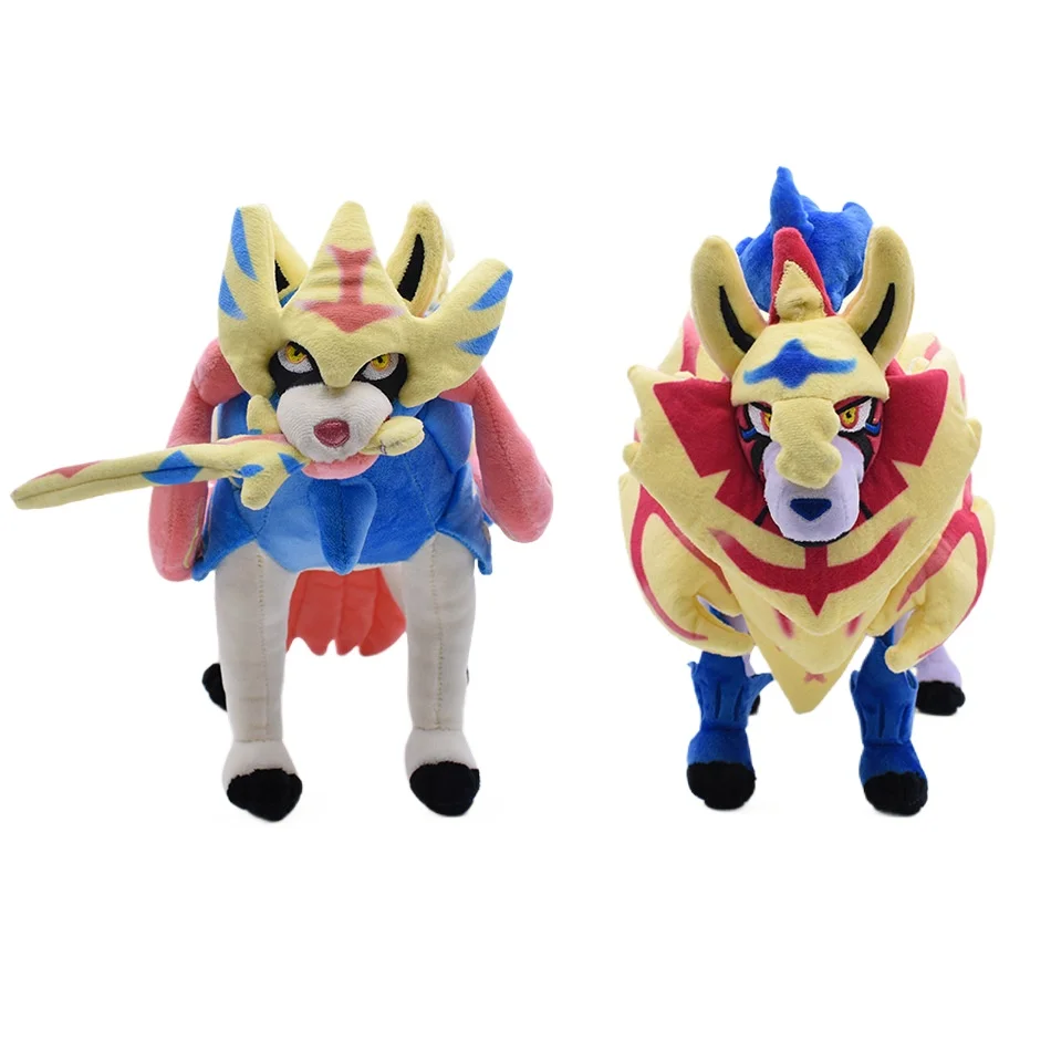 30 см, Zamazenta VS Zacian, плюшевая игрушка, кукла, детский подарок на день рождения, Рождество