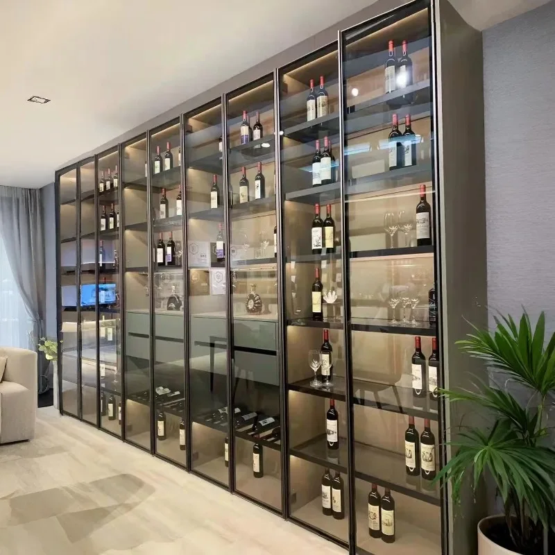 

Custom eco-friendly home hotel furniture Wooden wine rack Locker Wine cabinet Refrigerator cabinet