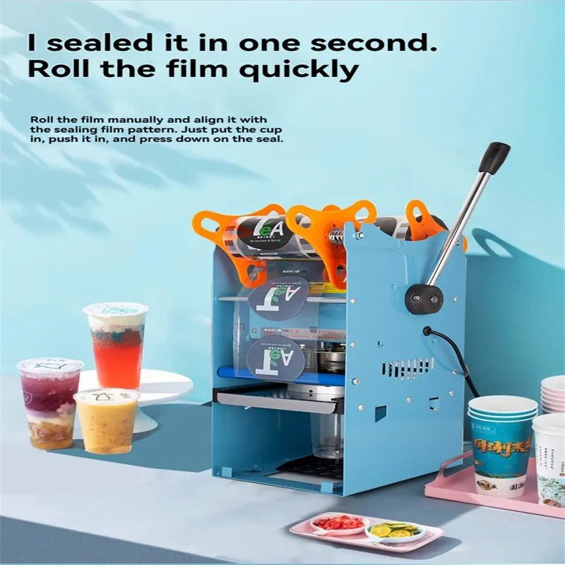 Sealing machine Commercial milk tea manual cup sealing machine soybean milk cup hand pressed cup sealing drink sealer Automatic