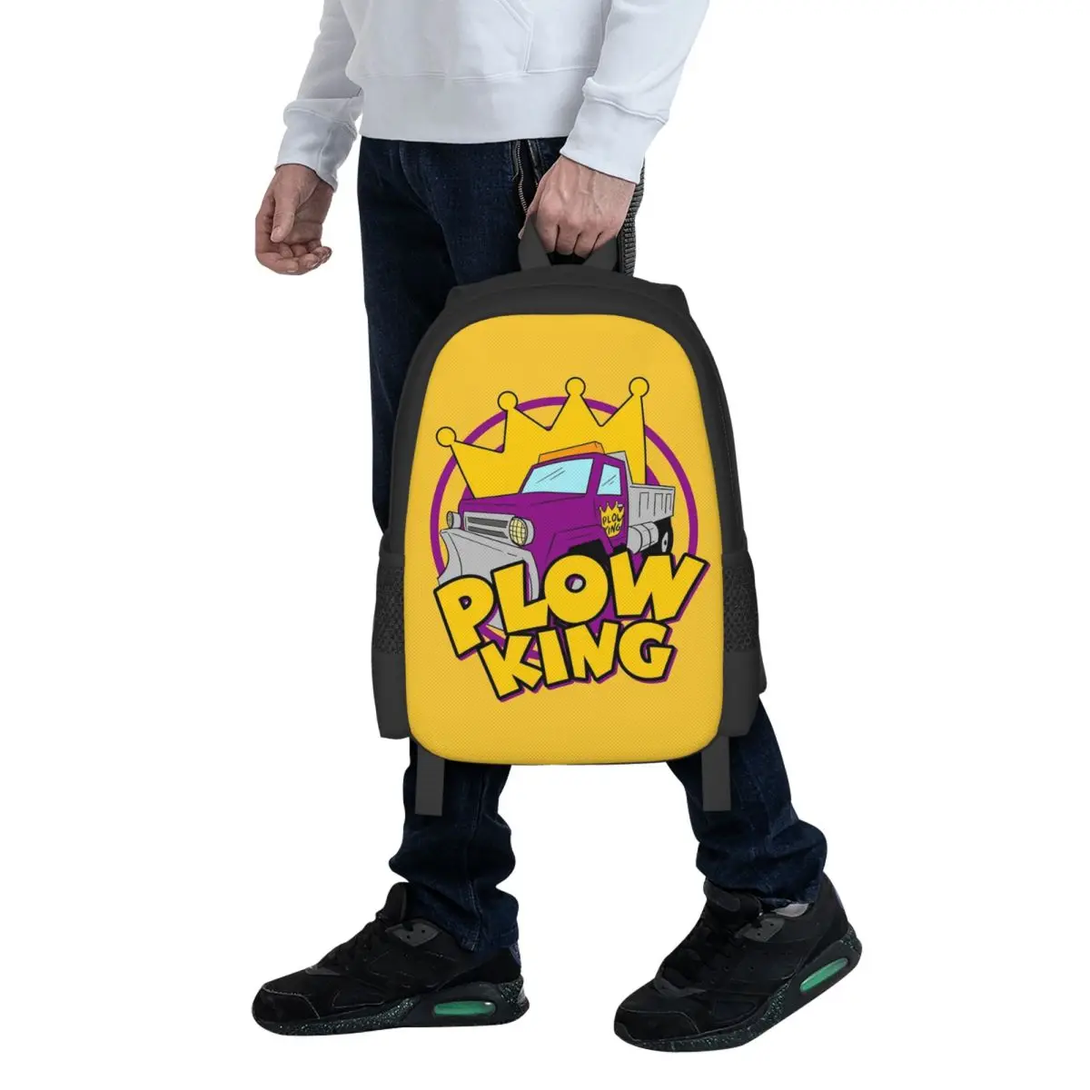 Plow King The Healthy Competition Student Backpack School Bag Hiking Travel Daypack for Boys Girls Fashion Bookbag Shoulder Bags