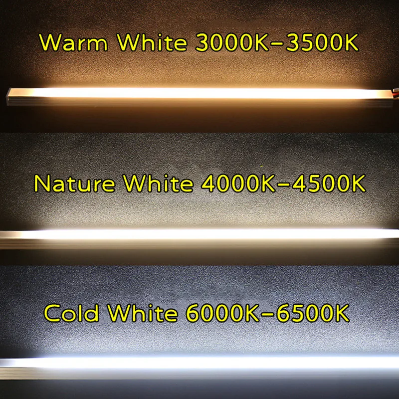 V-Angle LED Light Tube 50CM 220V High Brightness Linear Strip Lights Aluminum Profile Kitchen Cabinet Wall Corner Home Decor