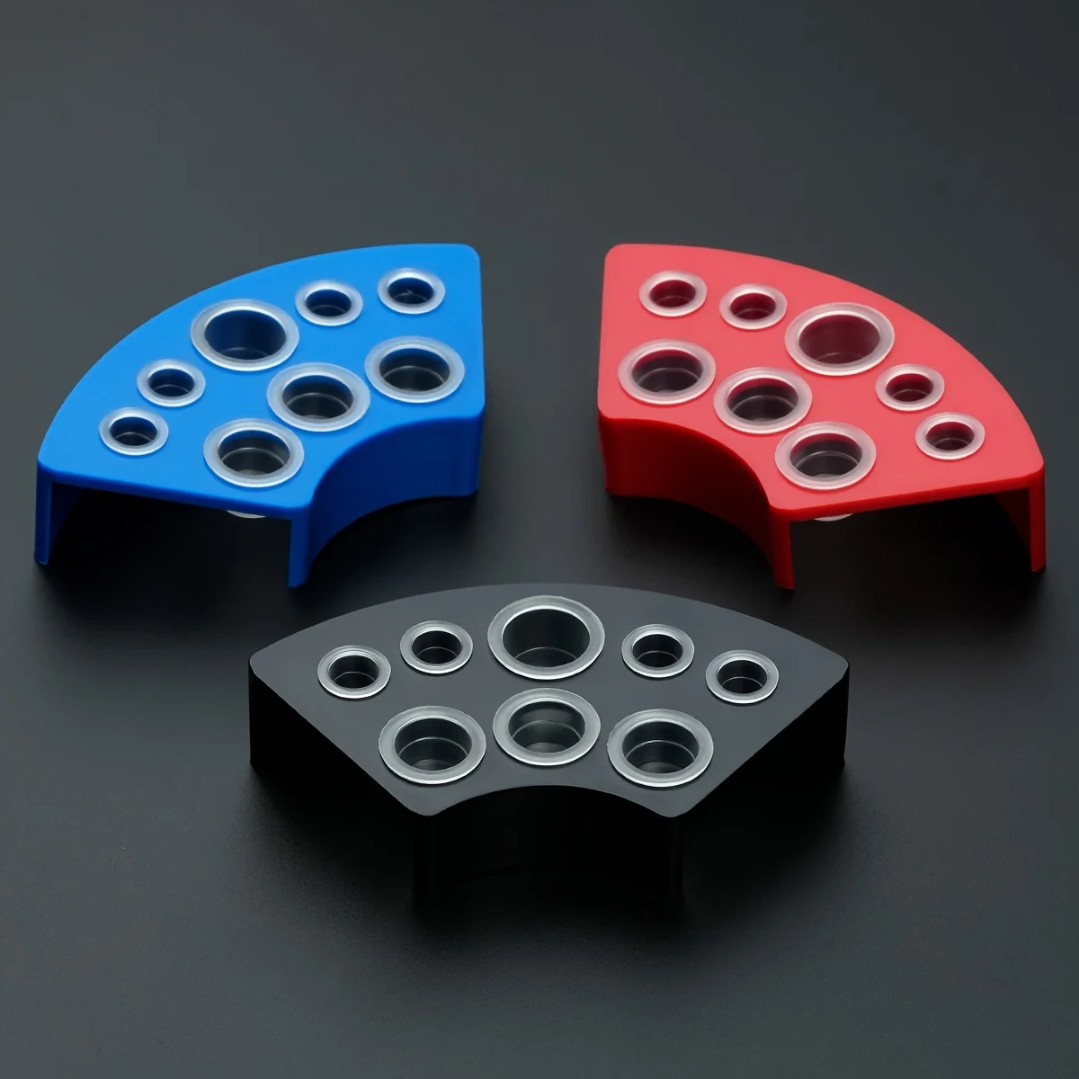 

1pc Tattoo Ink Cup Holder Stand Makeup Accessories 3 ColorsTrailer Supplies Tattoo Tool Pigment Black Container