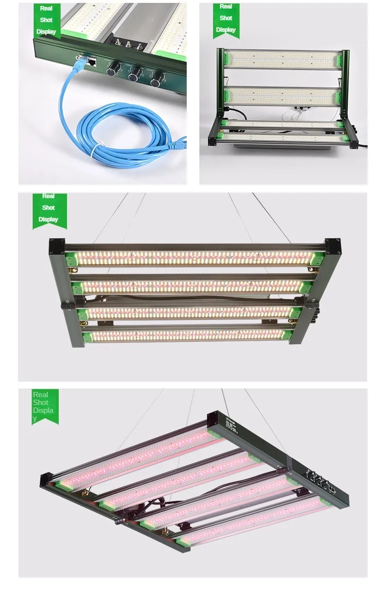 LED-Pflanzenlicht 400W Hochleistungs-LED-Lampe mit einstellbarem Licht, geeignet für Zimmerpflanzen, Blumen, Vollspektrum-Licht, Multi-Lampen-Serie, Wachstumsbeleuchtung – Detail 11