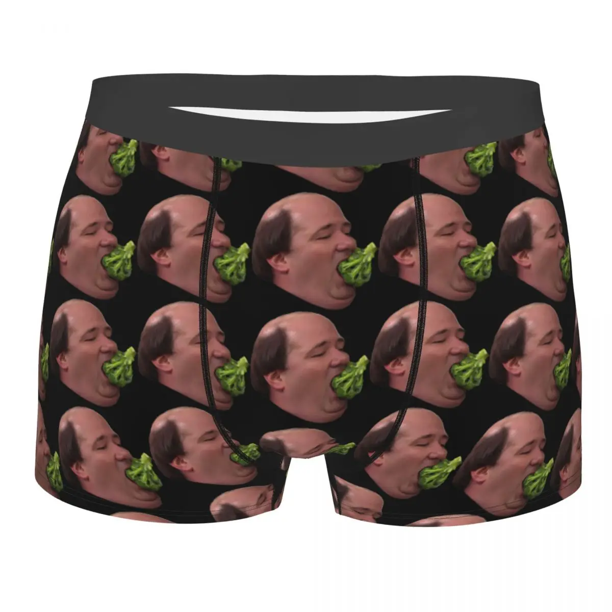 Humor Boxer Shorts Panties Briefs Man Kevin Malone Broccoli The Office Underwear Polyester Underpants for Male Plus Size