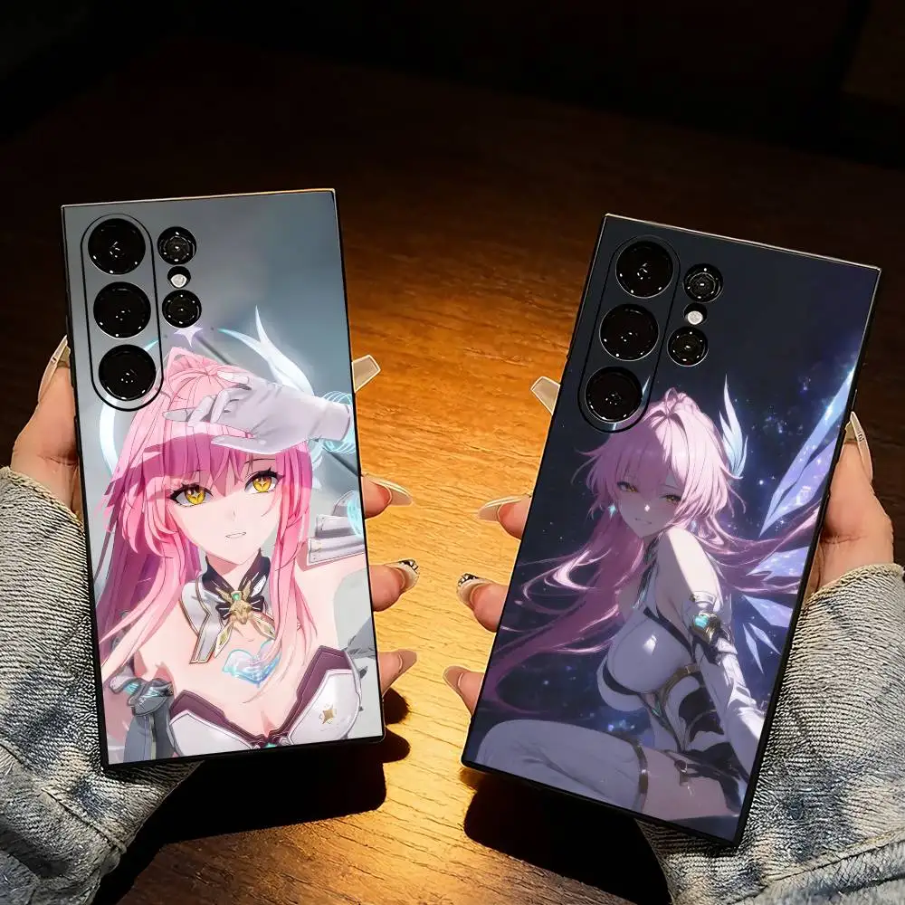 Pink Mech  A-Aemeath From Game WuWa Phone Case For Samsung S25,S24,S21,S22,S23,S20,Ultra,S26,Plus,Fe,Note,5G Black Cover