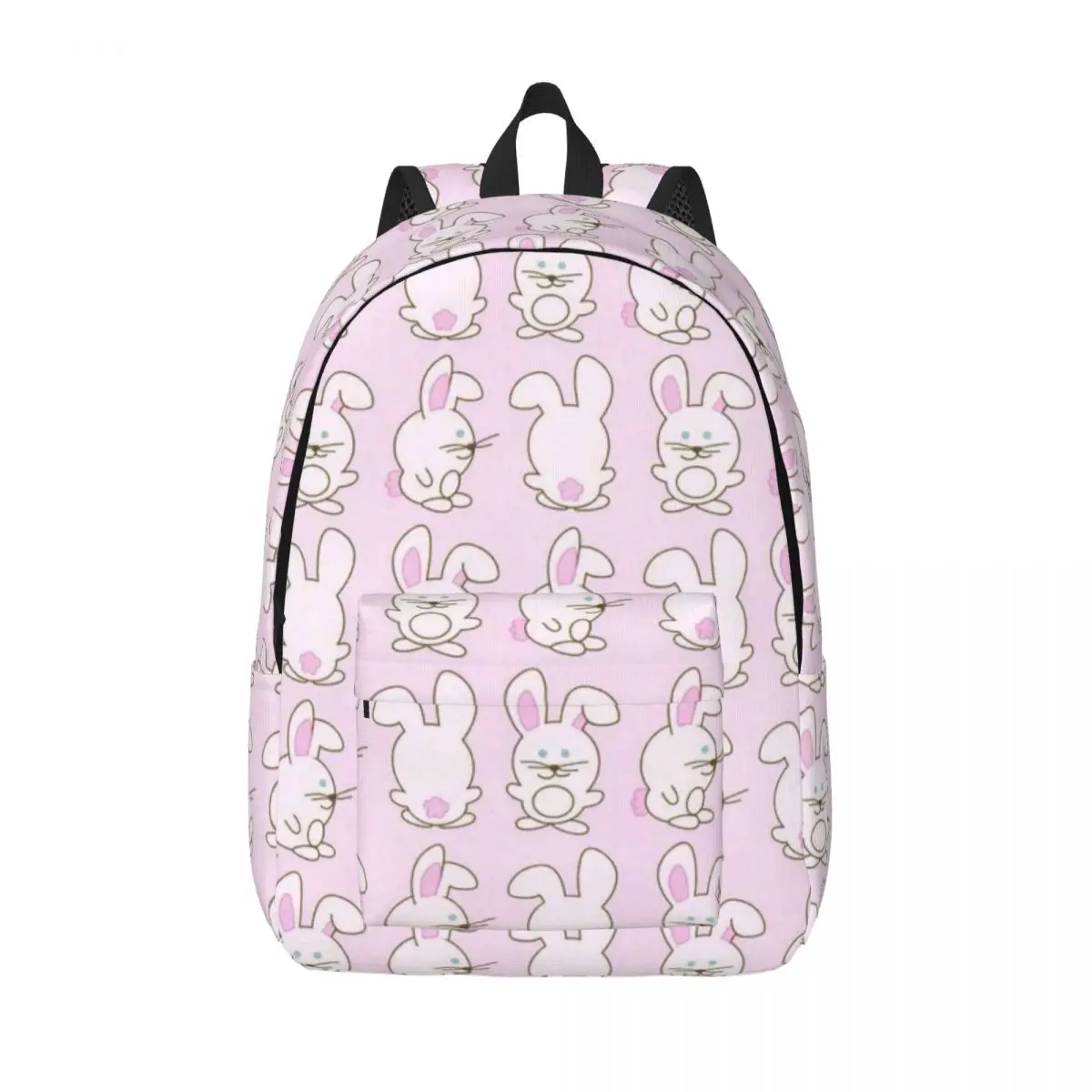 Bookbag animal dos desenhos animados para crianças pré-escolares, padrão coelho, mochila leve, estudante do jardim de infância, menino e menina