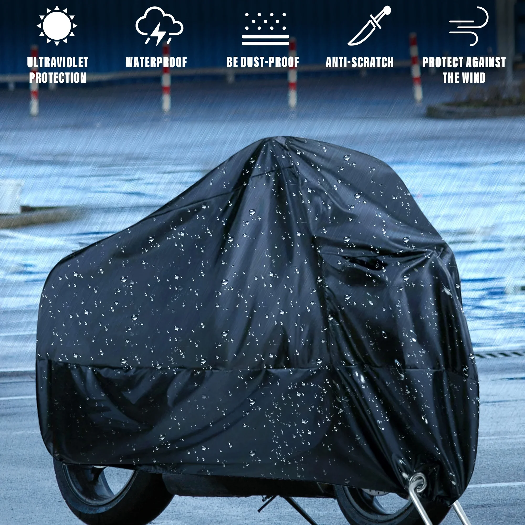 Motorcycle/Bicycle Electric Vehicle Cover - Rainproof, Dustproof, UV Protection, And Snow Protection Cover, Easy to Clean