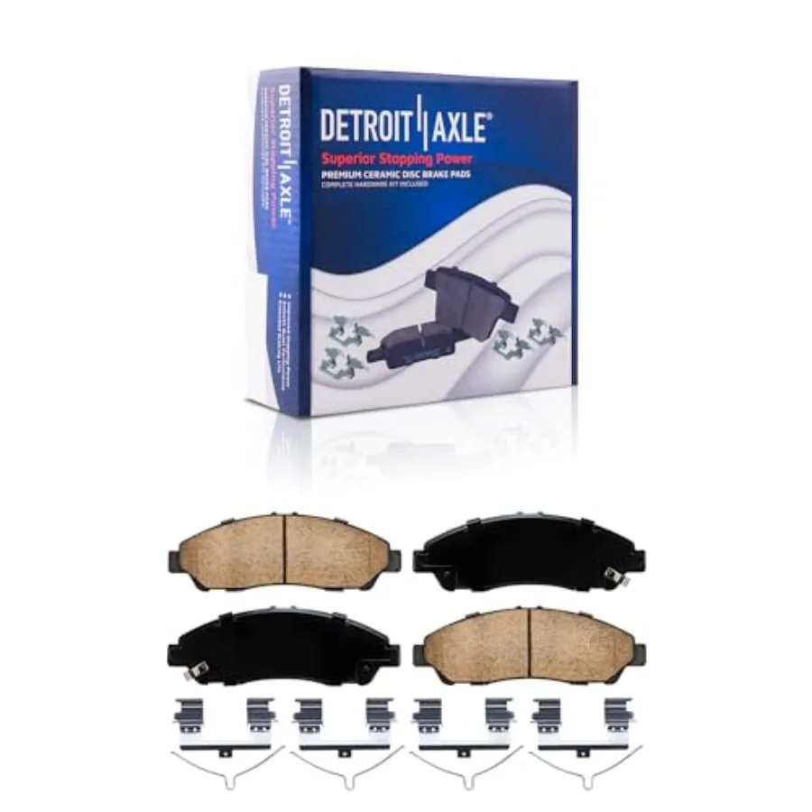 طقم فرامل أمامية لـ 17-20 أكورا MDX 16-21 Honda Ridgeline Pilot دوارات فرامل سيراميك ومنصات مع استبدال الأجهزة باللون الأحمر