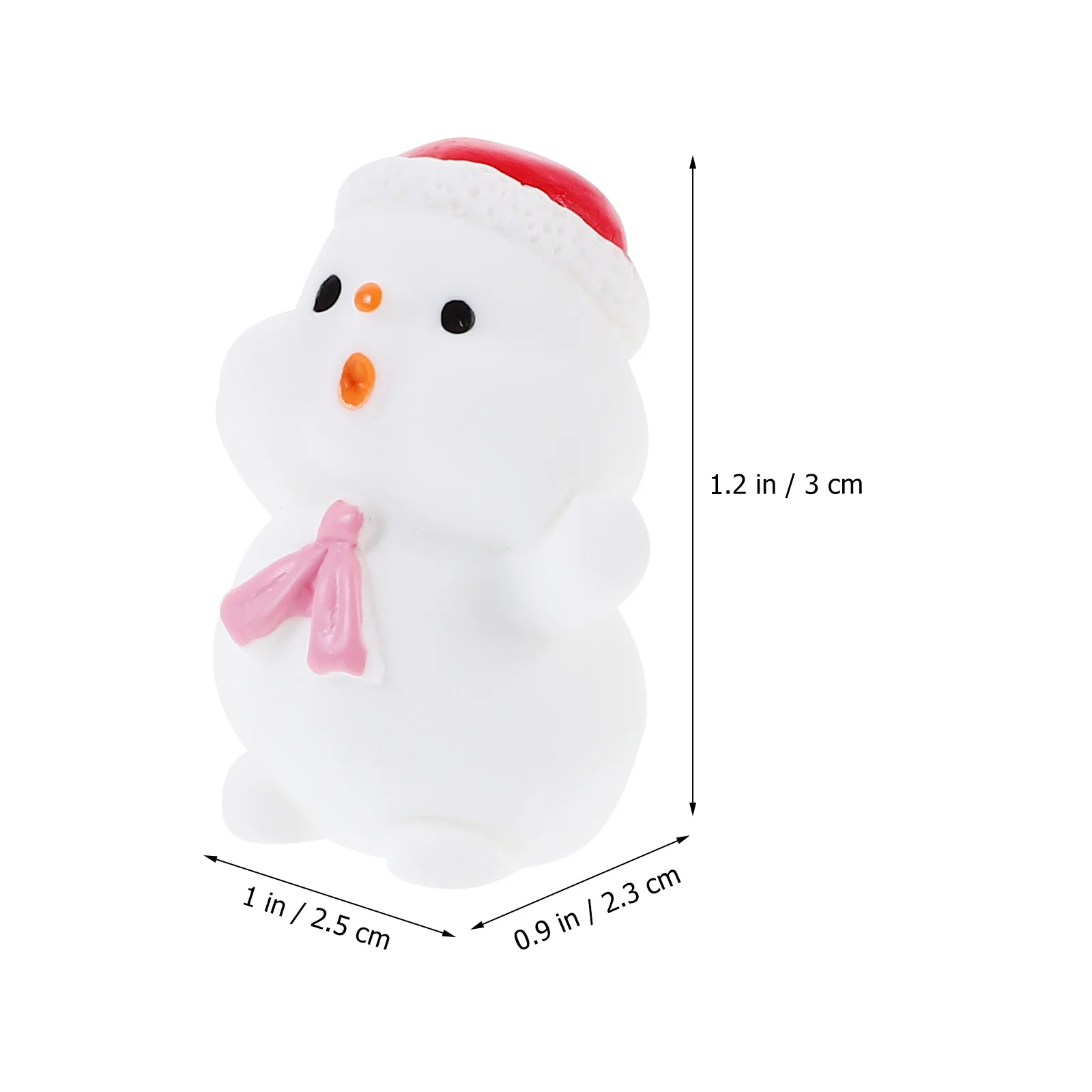 

10Pcs Resin Mini Snowman Ornaments Cute Xmas Decorations for Bedroom Dining Table Centerpiece Holiday Party Accents