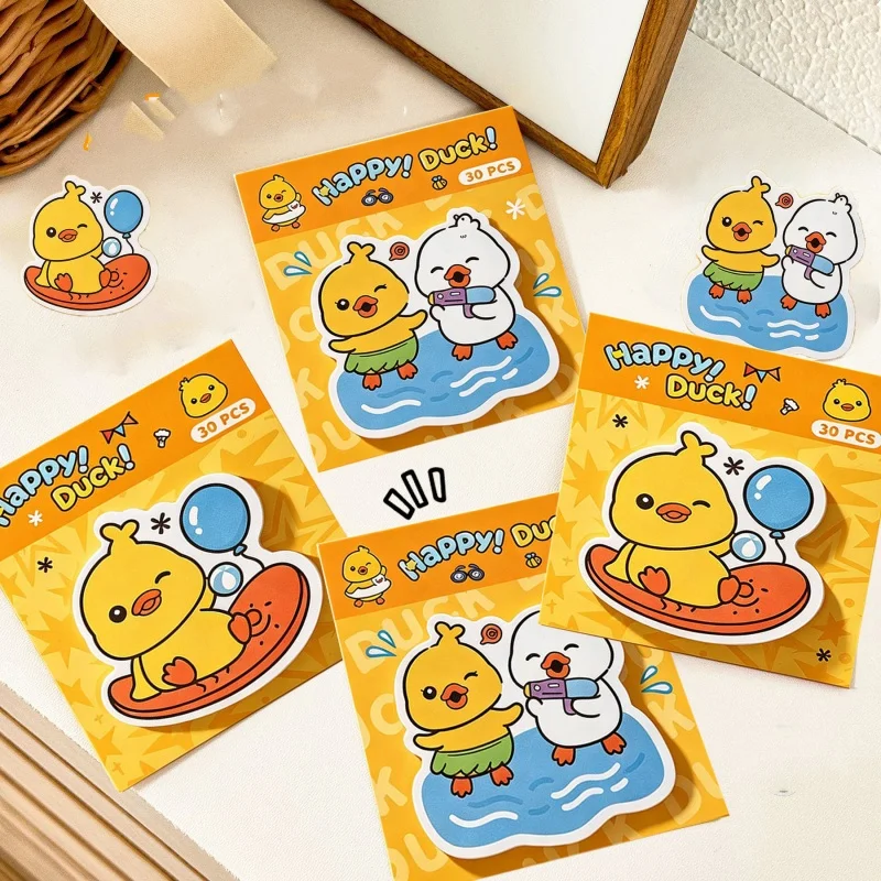60pcs/lot Kawaii Duck Memo Pad Cute N Times Stationery Label Notepad Bookmark Post School Supplies