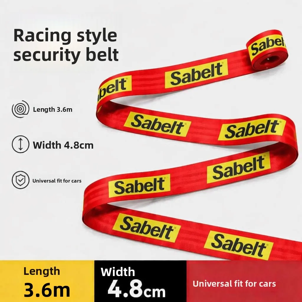 Racing seat belts, personalized interior modifications, wear-resistant webbing that does not affect safety during use