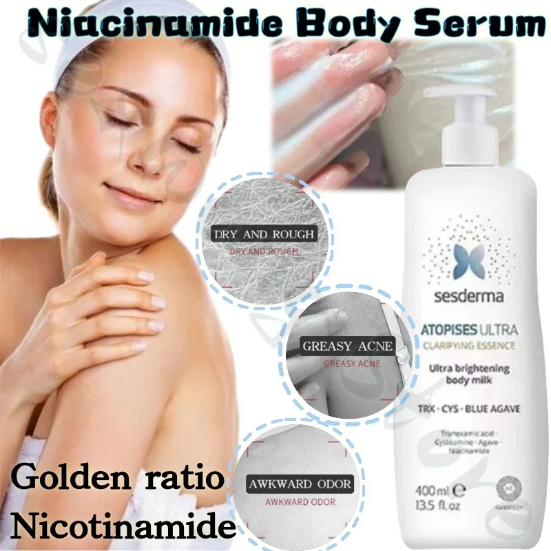 

400ml Gold Ratio Niacinamide Brightens Skin Tone Body Lotion Moisturizing Prevents Dryness 400ml Large Capacity Body Lotion