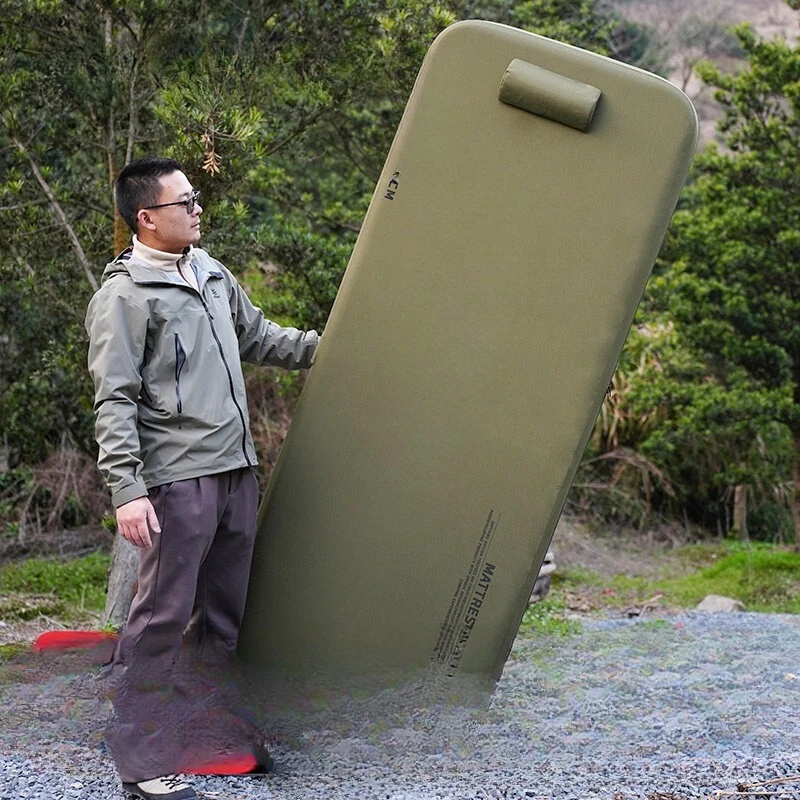 Suspended bed Outdoor camping Portable folding bed High elastic brushed inflatable mattress Off-ground inflatable bed