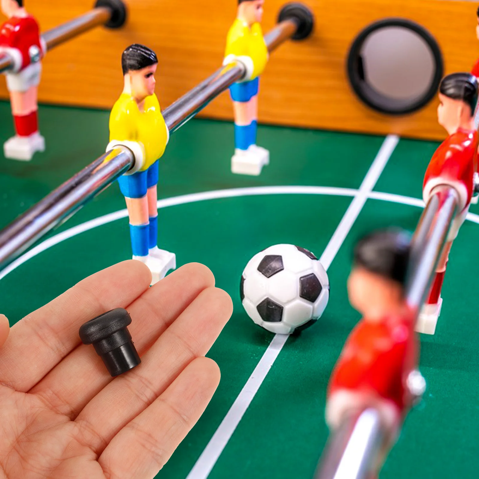 

16pcs Foosball Table Parts Accessories Durable Rod Covers End Caps Replacement Plug Suitable Most Machines Desk Football
