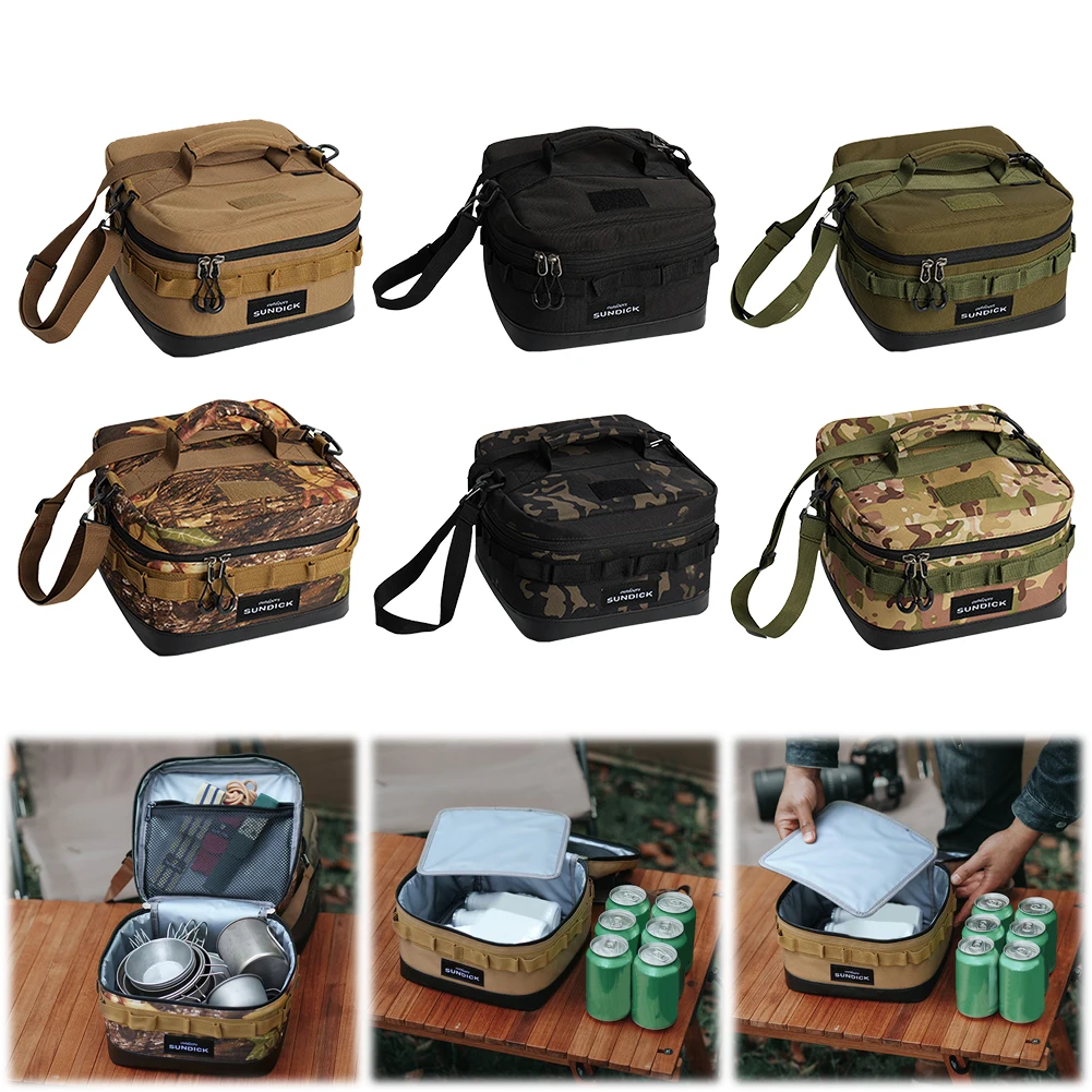 

Thermal Lunch Box Waterproof Outdoor Cooler Bag 900D Cloth Outdoor Camping Storage Bag for Camping BBQ Family Outdoor Activities