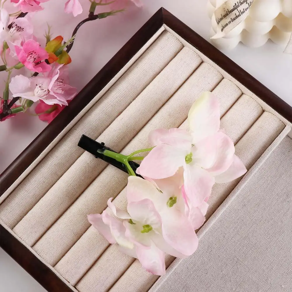 

Cloth Simulation Flower Hair Clip Barrettes Headdress Cherry Blossom Duckbill Clip Female Hair Accessories Girl Hairpin Beach