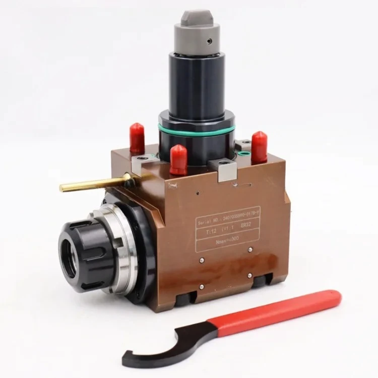 ER32 90 Degree Universal Turning Head Socket Driven Tool Holder CNC Living Power Tool Holder for Lathe Turret