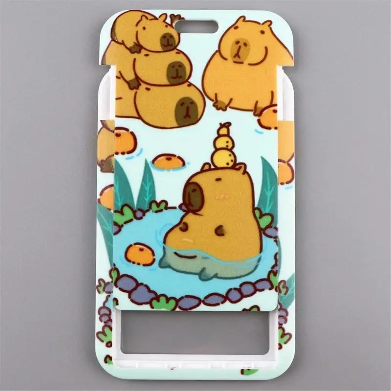 

Lanyards with Keychain Lovely Card Holder Neck Strap Capybara Badge Holder