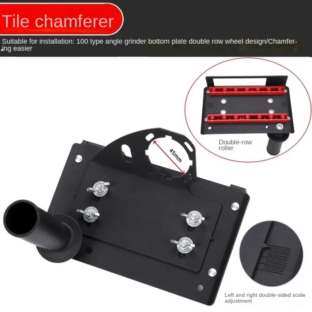 

Cutting Auxiliary 45° Tile Chamfering Stand Side Handle Adjustable Grinder Support Chamfer Cutting Bracket Metal