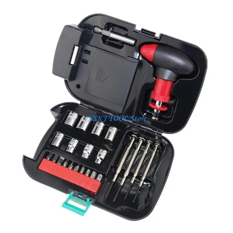

L8RC 24 Pieces Flashlight Tool Set LED Flashlight Household Tool Compact