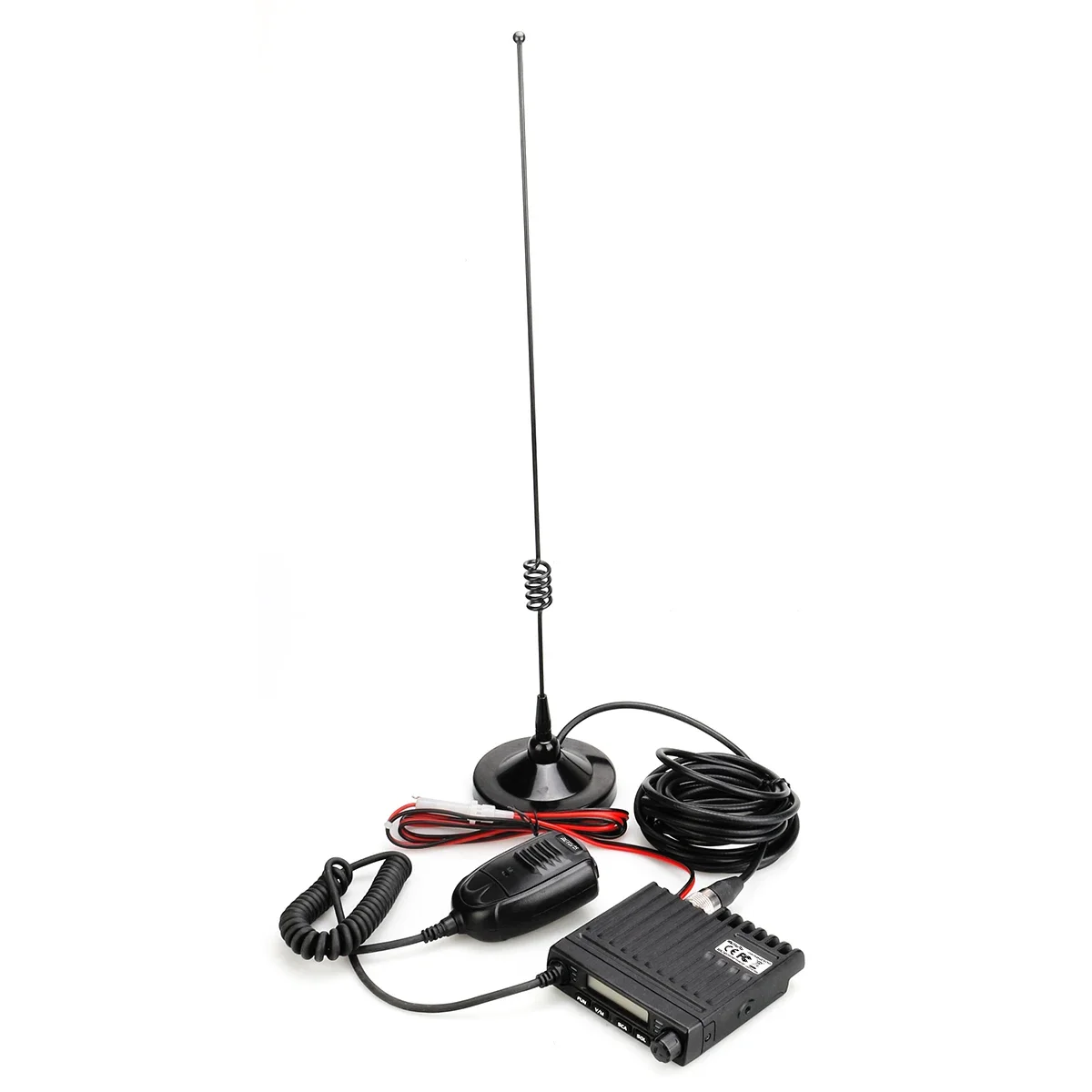 Mini transceptor de Radio montado en vehículo móvil barato con antena estación de jamón UHF/VHF 15W para ingeniería de taxis/SUV todoterreno