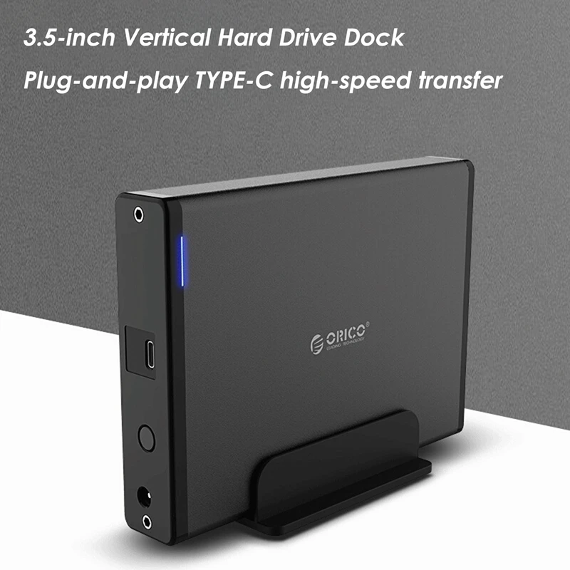 ORICO 3.5 Inch Hard Disk Box SATA To USB 3.1 External Hard Drive Reader Type-C Mobile Hard Disk Box