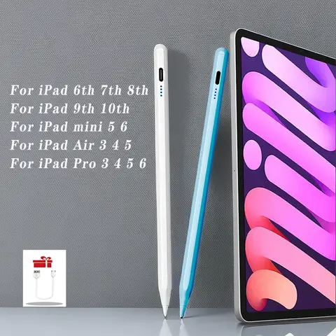 For Apple Pencil 2 2018-2023 Stylus Pen iPad Pro 11 12.9 Air 4/5 7/8/9/10th mini 5 6,For iPad Pencil with Palm Rejection Tilt