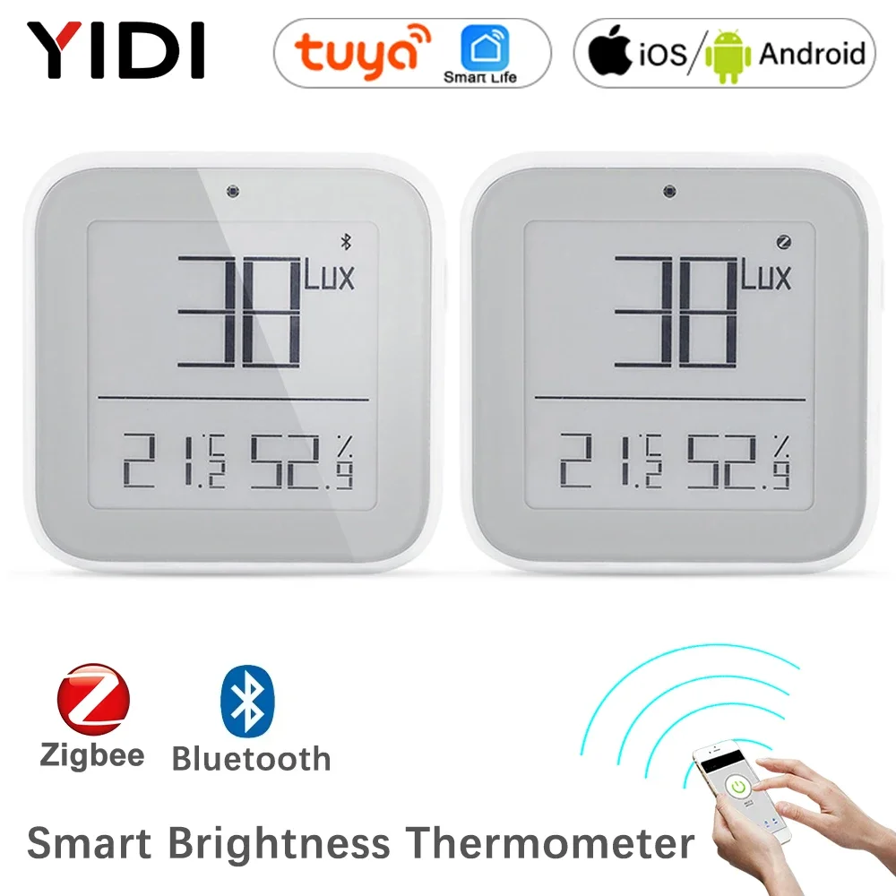 

Smart Tuya SmartLife ZigBee Bluetooth-Compatible Mesh Brightness Thermometer Light Temperature Humidity Detector Wireless Remote