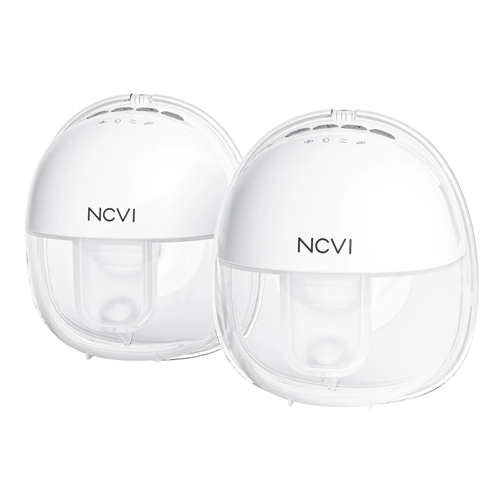 Электрический носимый молокоотсос NCVI, портативный молокоотсос для грудного вскармливания с 4 режимами и 9 уровнями регулировки, вкладыши для фланцев 21/24 мм