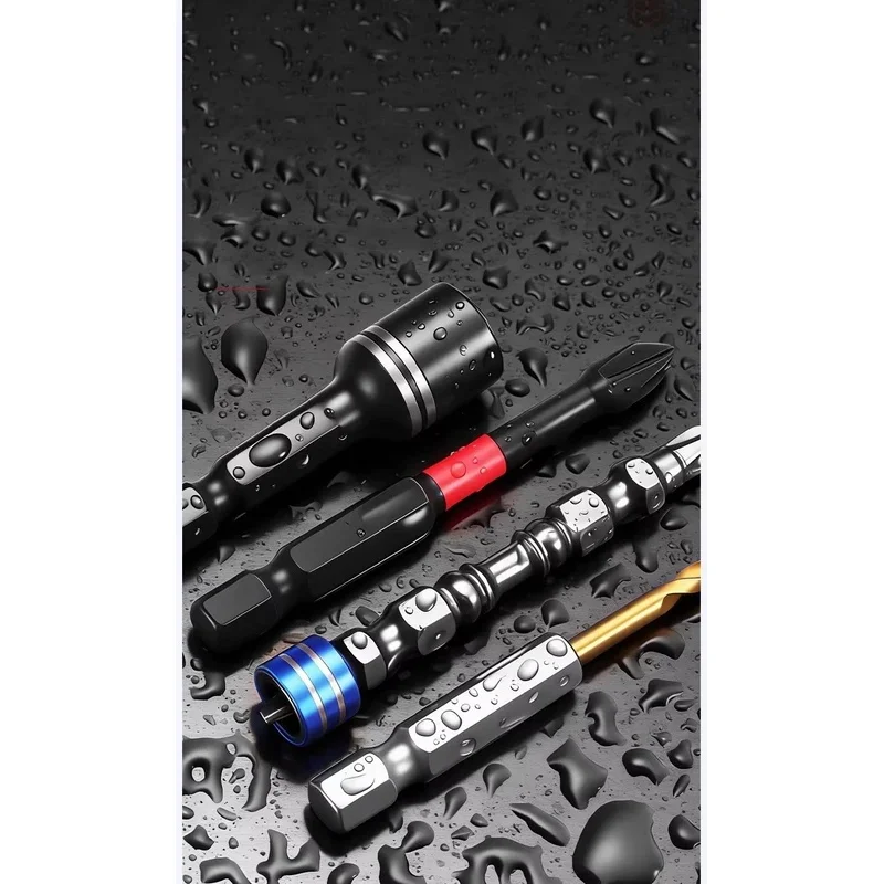 10PCS S2 Steel Impact Screwdriver Bits Set Magnetic Hex Shank Impact‑Resistant Drill Bit for Impact Driver