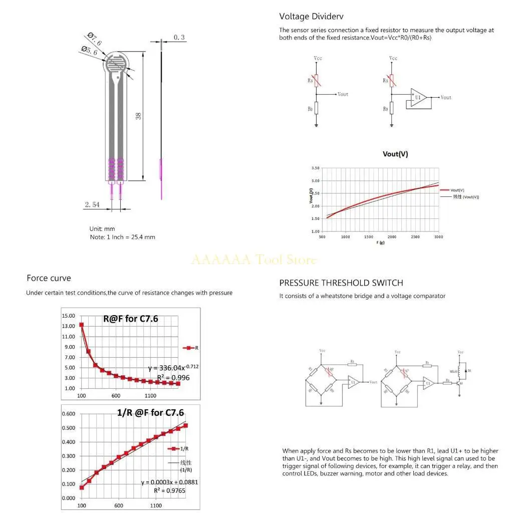 

A2BE Flexible Thin Film Pressure High Precise Resistance-Type Force