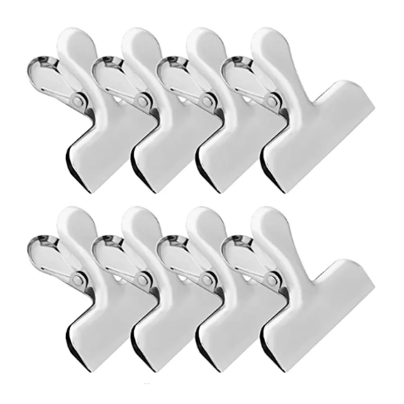 

Silver Chip Clips Large Clips for Food Packages, 3 Inch Wide Bag Clips Food Clip Kitchen Clips for Snack