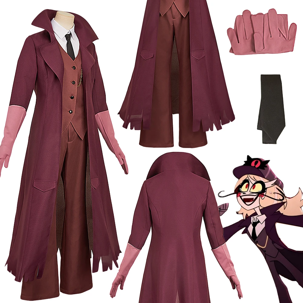 

Fantasia S2 Charlie Cosplay Detective Clothing 2025 TV Hell Inn Disfraz Costume Women Fantasy Halloween Carnival Party Clothes