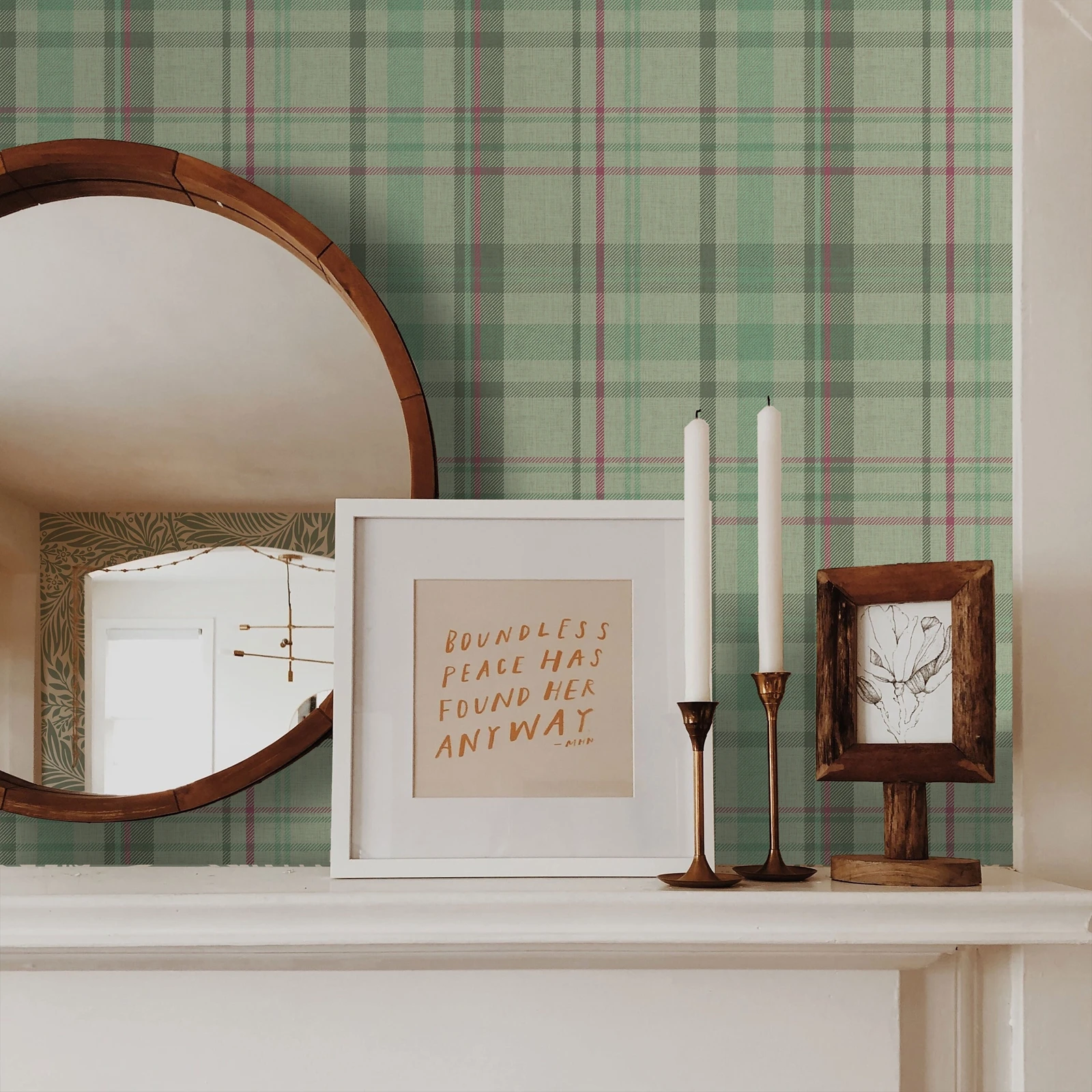 

Винтажные зеленые клетчатые обои для стен в рулонах, клейкая бумага в клетку в стиле ретро, бумажная роспись для спальни, на заказ, БЕСПЛАТНО ПВХ