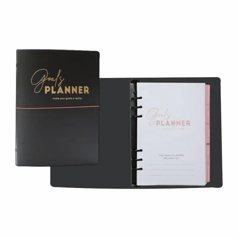 Spot 2025 English Agenda Book Sub-Book Goal Planning Loose-leaf Book High-value New Christmas Gifts note book  notebook