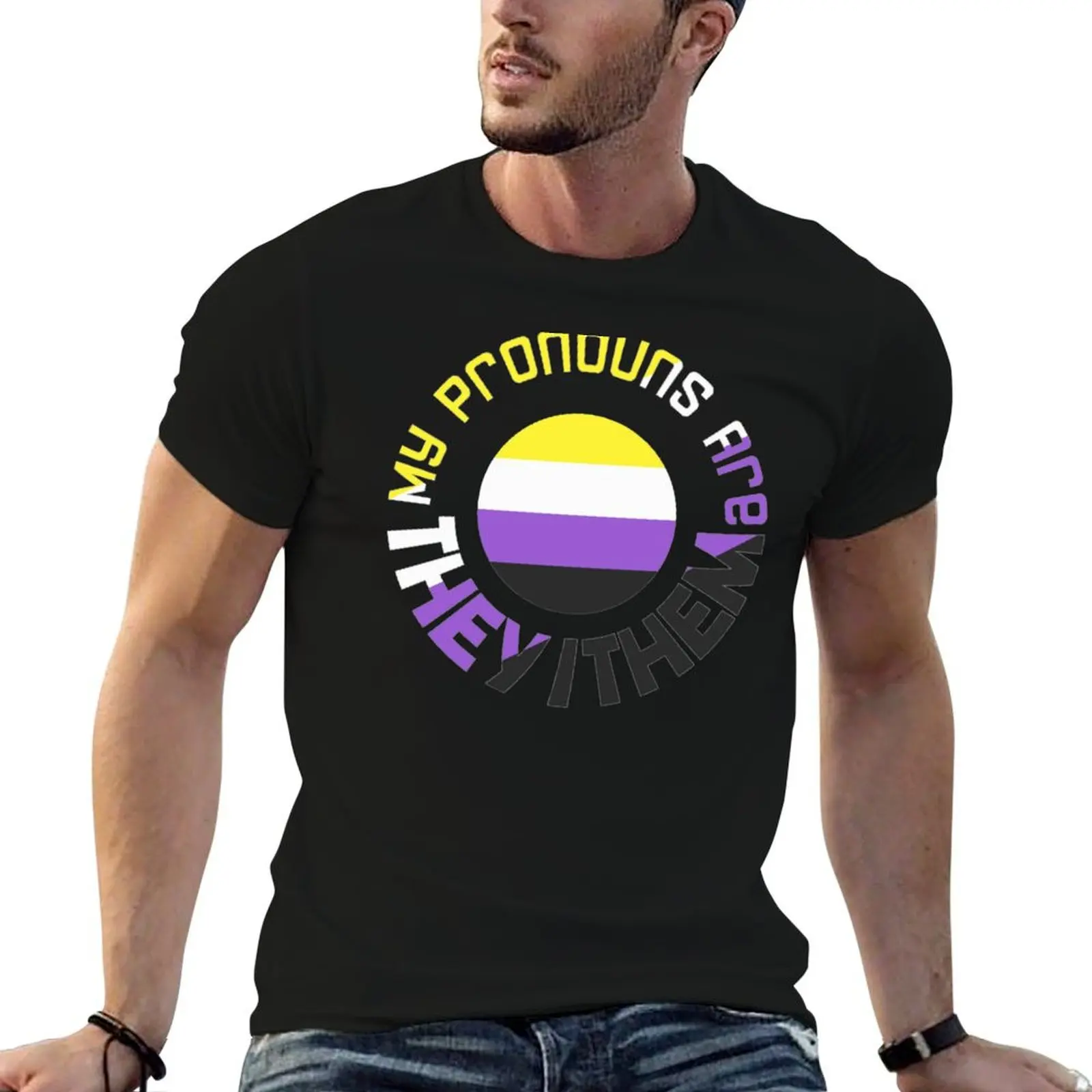 My Pronouns are They / Them T-Shirt Festival Short Sleeve T-Shirt