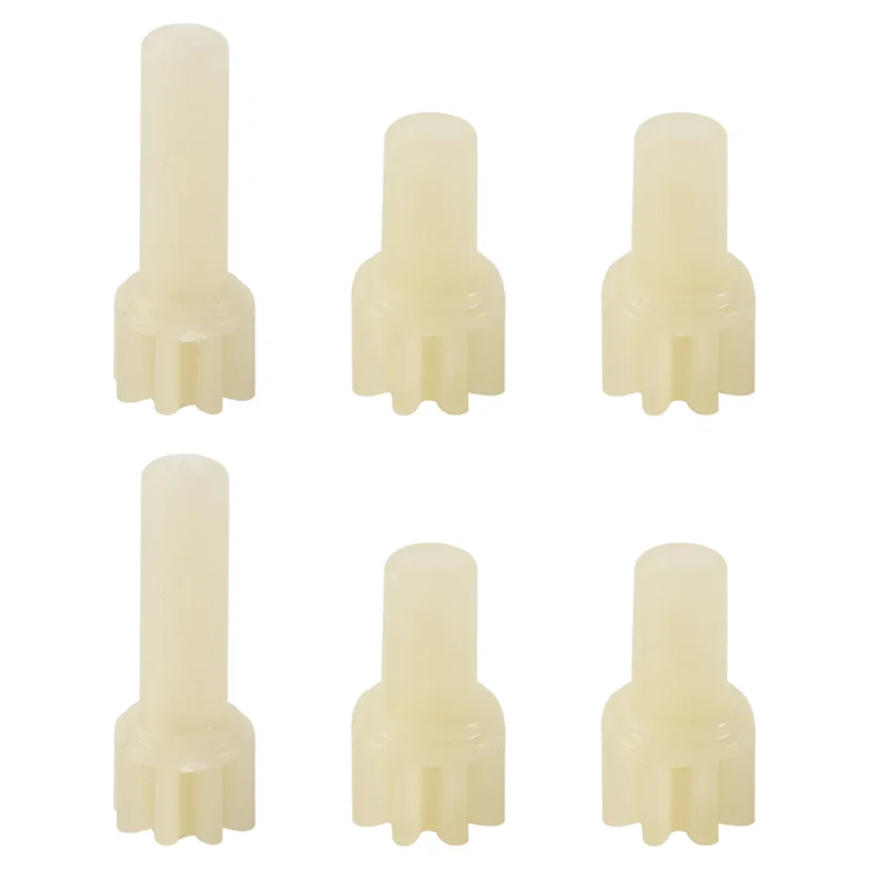 6Pcs Driving Gear Set for WLtoys K969 K979 K989 K999 1/28 RC Cars, Durable Plastic Pinion Gears