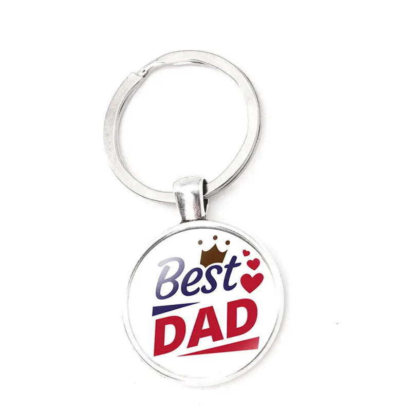 New Accessories Best Super Dad Keychain Foreign Trade Father's Day Gift Jewelry