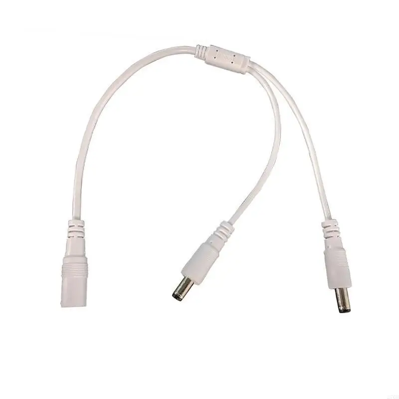 Efficiënte voeding 1 vrouwelijk naar 2 mannelijk DC5,5 mm x 2,1 mm DC-voedingssplitterkabel
