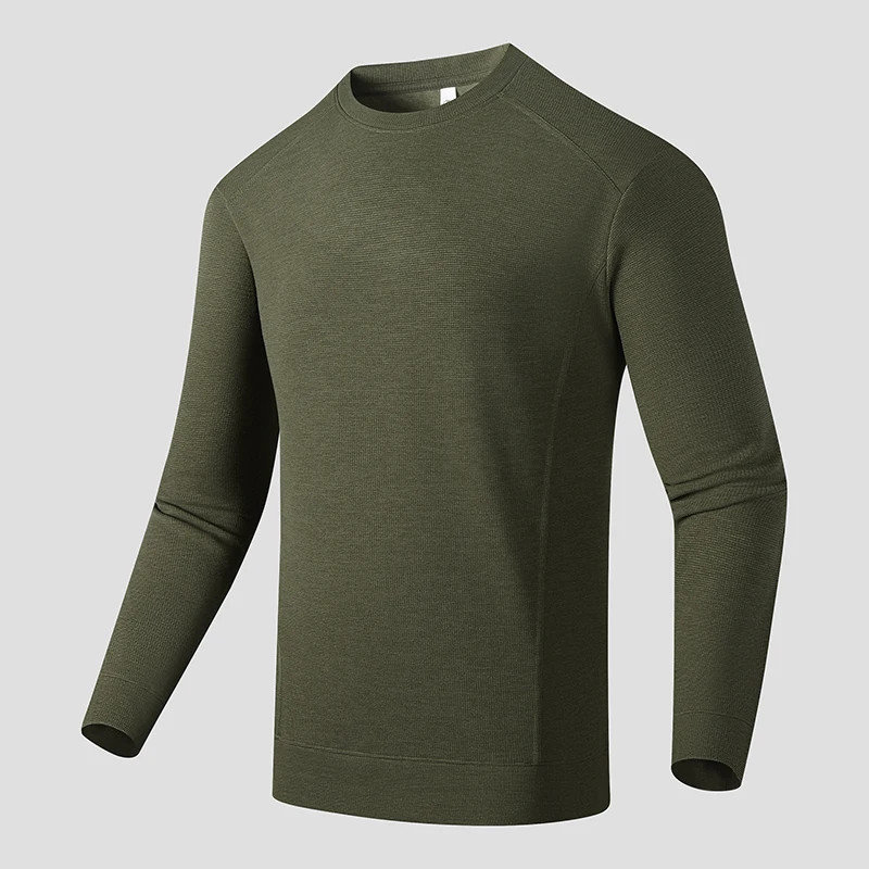 Spring Autumn Outdoor Windproof Breathable Long Sleeve Versatile T-shirt for Men's Outdoor Running Sports Long Sleeve T-shirt