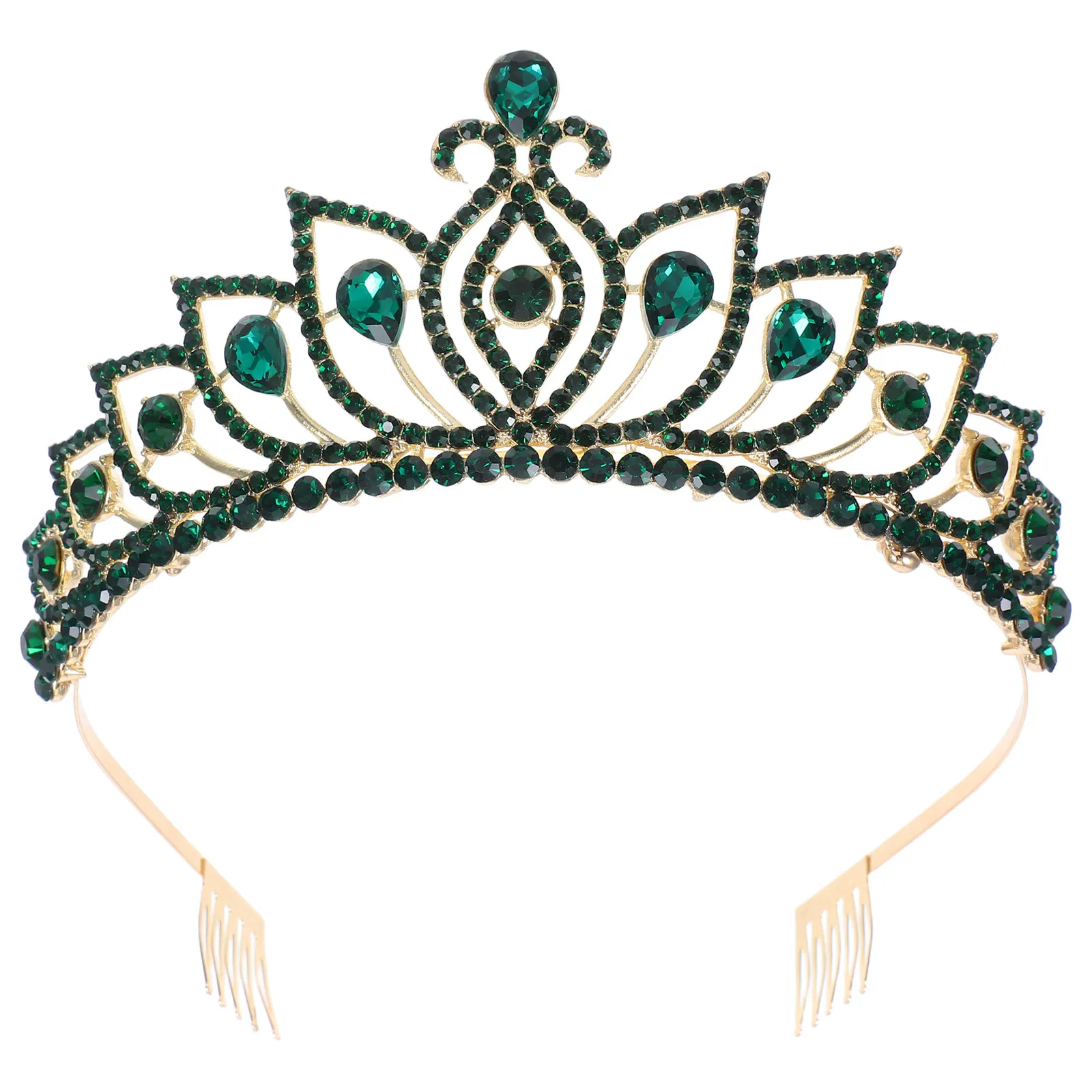 

Rhinestone Crystal Bridal Tiara Crown Elegant Hair Accessories for Wedding Birthday Party Prom Special Occasions Long-Lasting