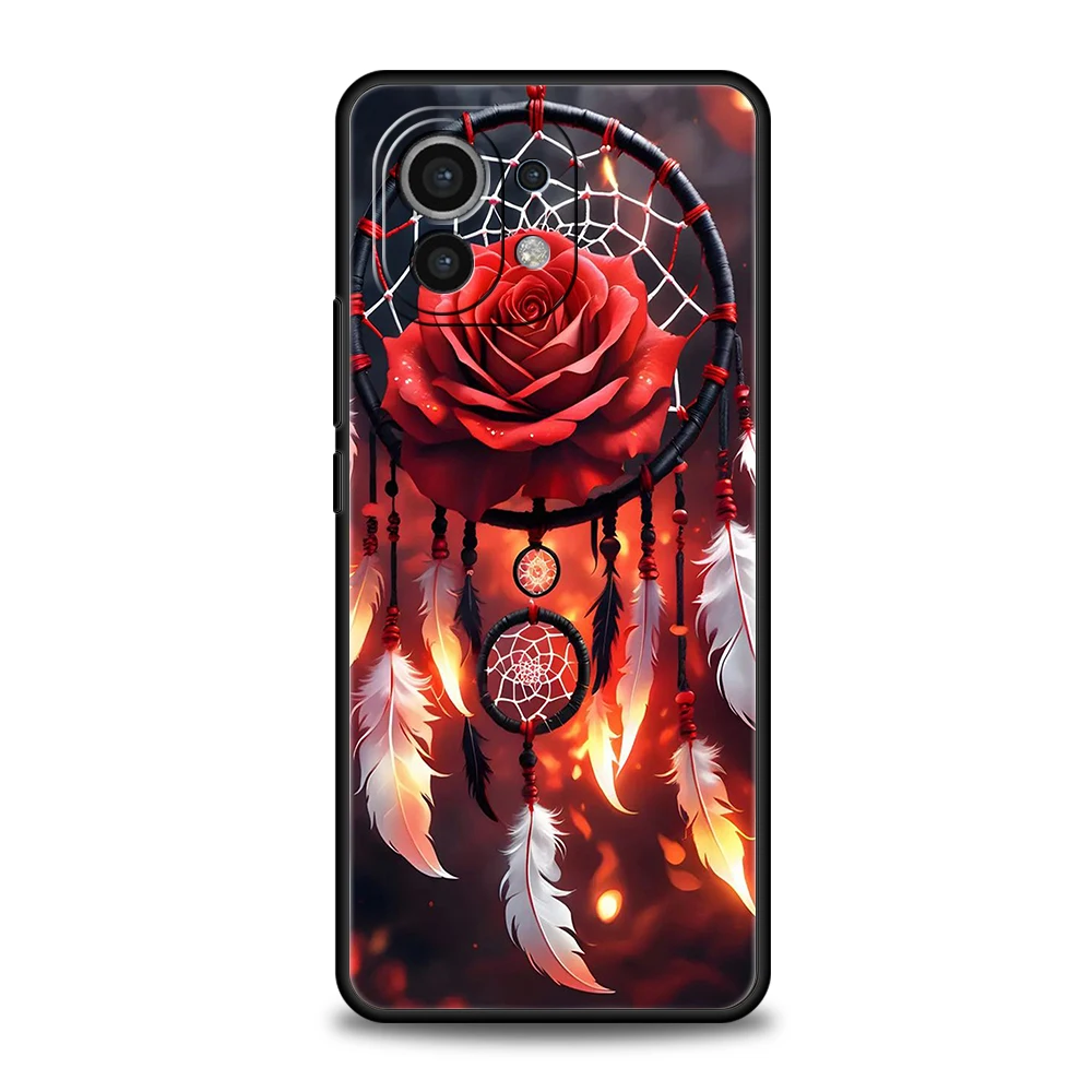 Mandala Dreamcatcher Phone Case for Xiaomi Mi 14 13 12 11 Ultra 13T 12T Poco C51 F3 F4 F5 X3 X4 NFC M3 Pro Lite 5G Silicon Cover