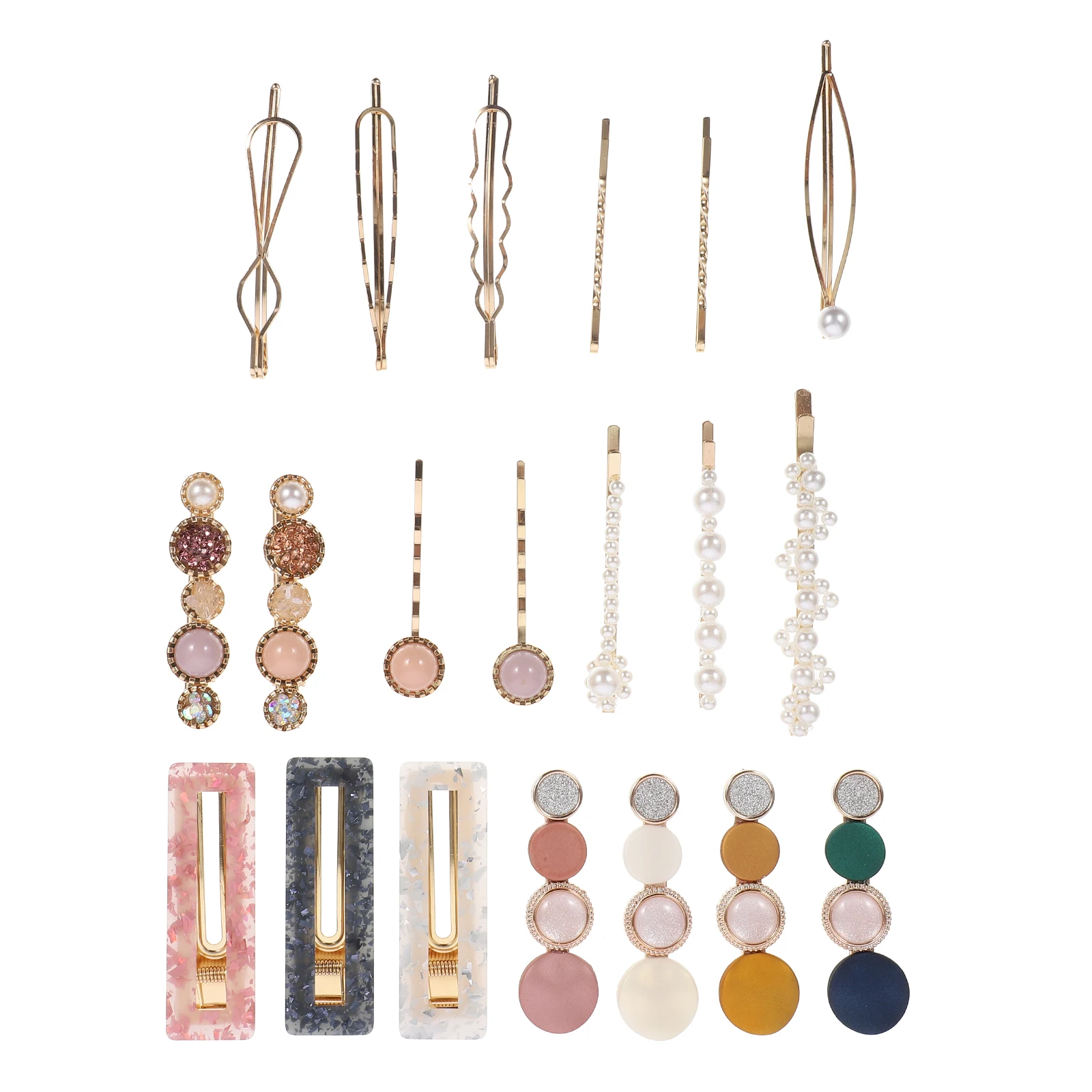 

20pcs Pearl Hair Clips Cute Zinc Alloy Accessories for Women Girls Comfortable Stylish Birthday Christmas Wedding Gifts