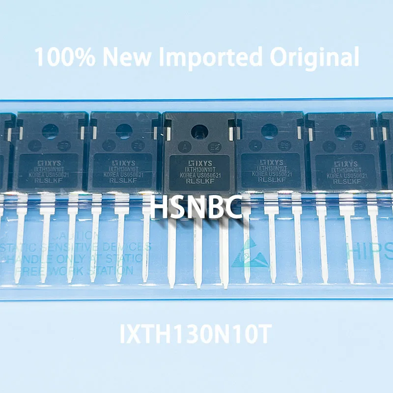 10Pcs/Lot IXTH130N10T 130N10T 130N10 TO-247 100V 130A MOSFET N-channel Power Transistor 100% New Imported Original