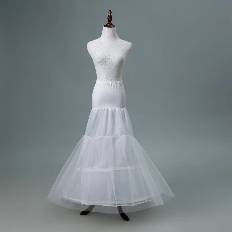 2-Knochen-Petticoat im Meerjungfrau-Stil, Fischschwanz-Unterröcke, Krinoline, Brautaccessoires für Hochzeits- und Abendkleider – Detail 4