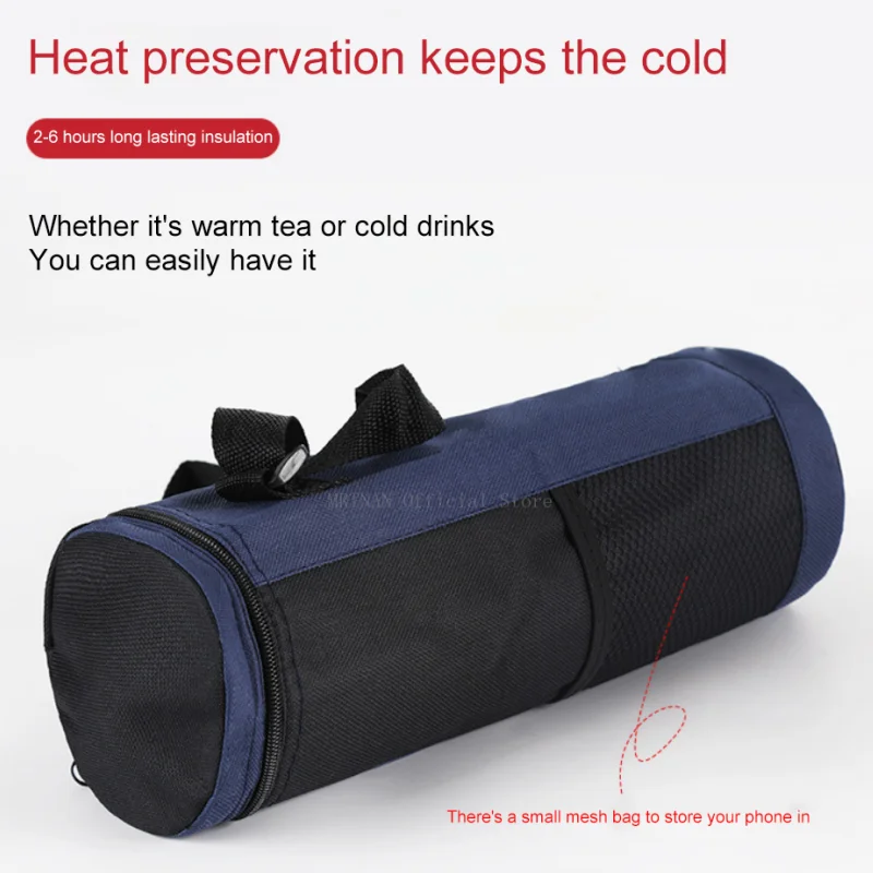 Outdoor Camping Water Bottle Cooler Bag Universal Water Bottle Bag Large Capacity Thermal Insulation Bag Camping Accessories