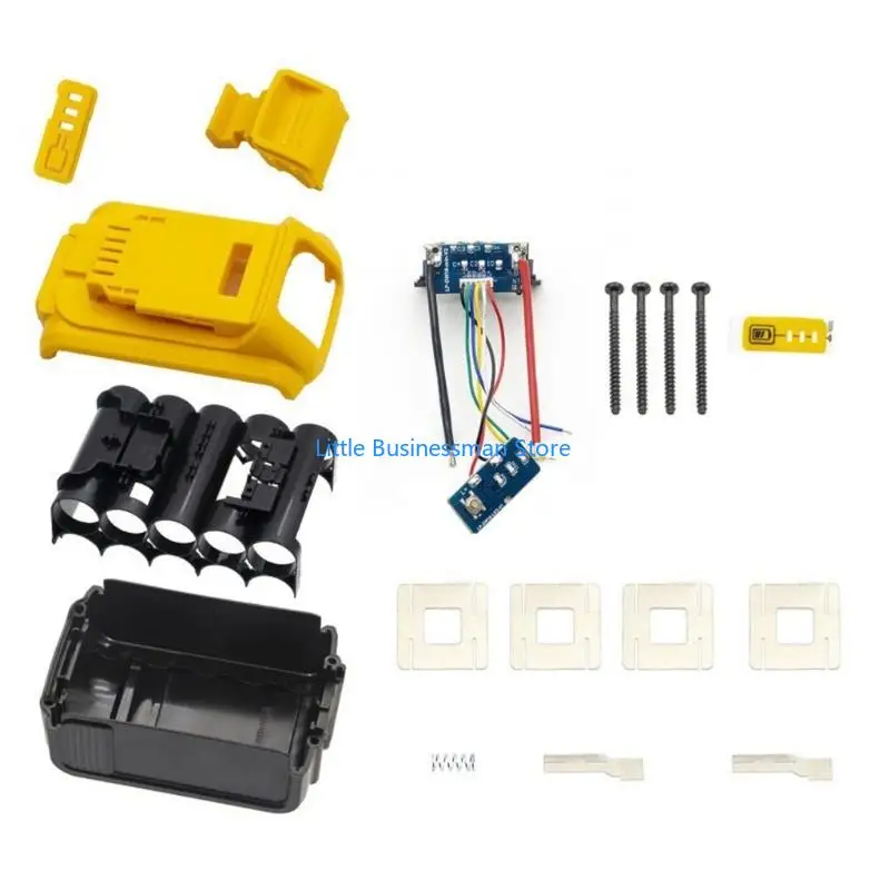 Werkzeug-Batteriegehäuse-Reparatursatz mit Halterahmen, Platinensatz, Kontaktplatten und Hardware für DCB200-Pack-Umbauarbeiten. – Detail 5